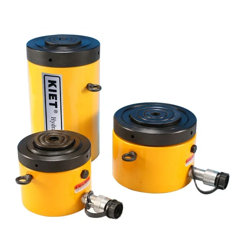 KET-CLP-1002 Mechanical lock nut 100 ton hydraulic jack cylinder telescoping