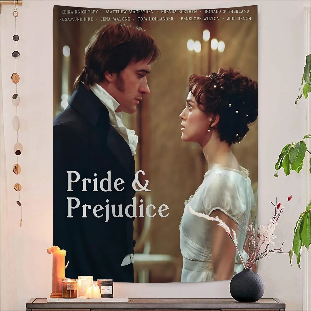 P-Pride & Prejudice Movie Hanging Bohemian Tapestry Cheap Hippie Wall Hanging Bohemian Wall Tapestries Mandala Wall Hanging Home