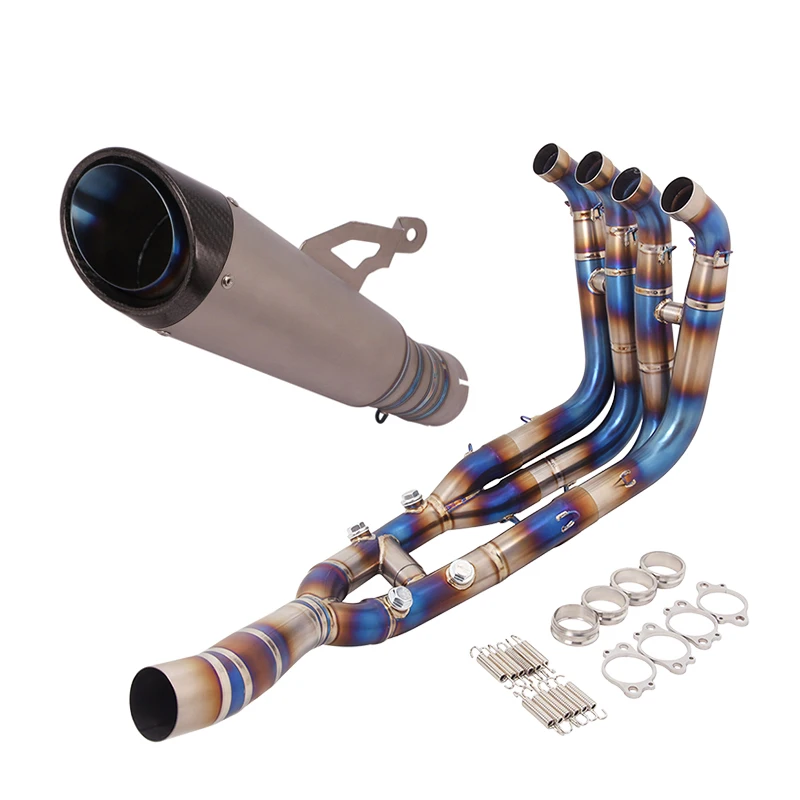 

For BMW S1000R S1000RR 2019-2023 Motorcycle Full Exhaust System Titanium Alloy Front Link Pipe Slip On Muffler Escape