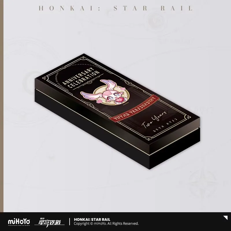 [Genuine] Game Honkai Star Rail 2nd Anniversary Collector's Card Set Commemorative Badge Ticket Anime Cosplay Prop Xmas Gifts