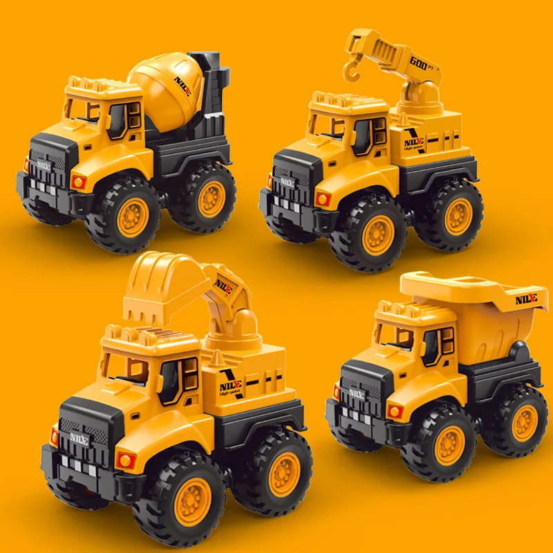 Children\'s Excavator Mixer Truck Dumper Simulation Engineering Vehicle Toys Inertia Car Toys For Children Boys Birthday Gift