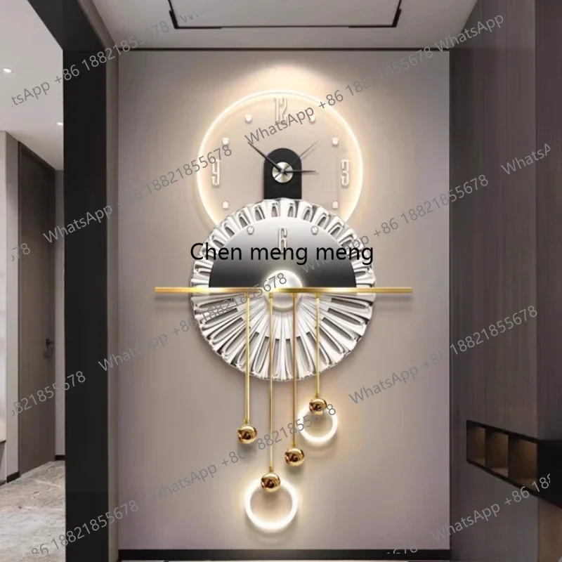 Elegant Light Luxury Wall Clock Led Nordic Design Modern Home Wall Clock Gold Large Orologio Da Parete House Decor Accessories
