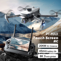 P7 MAX GPS Drone with 8K Dual Camera 3-axis Gimbal 5G Digital Image Transmission Obstacle Avoidance Airdrop Quadcopter Dron