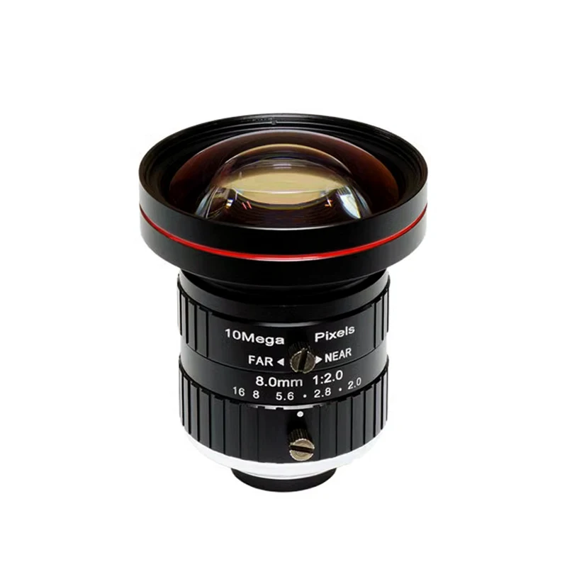 

10MP 1" 8mm C-Mount Machine Vision Lens Low Distortion F1.8 4K CCTV Lens Security Network Camera Industrial Camera Lens SL-0367