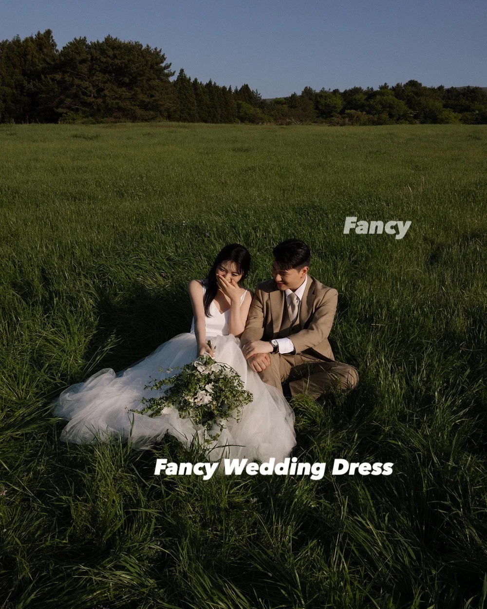 Robe de mariée fantaisie luxueuse, col en V, ligne A, en Tulle doux, sans manches, Corset au dos, robes de bal personnalisées