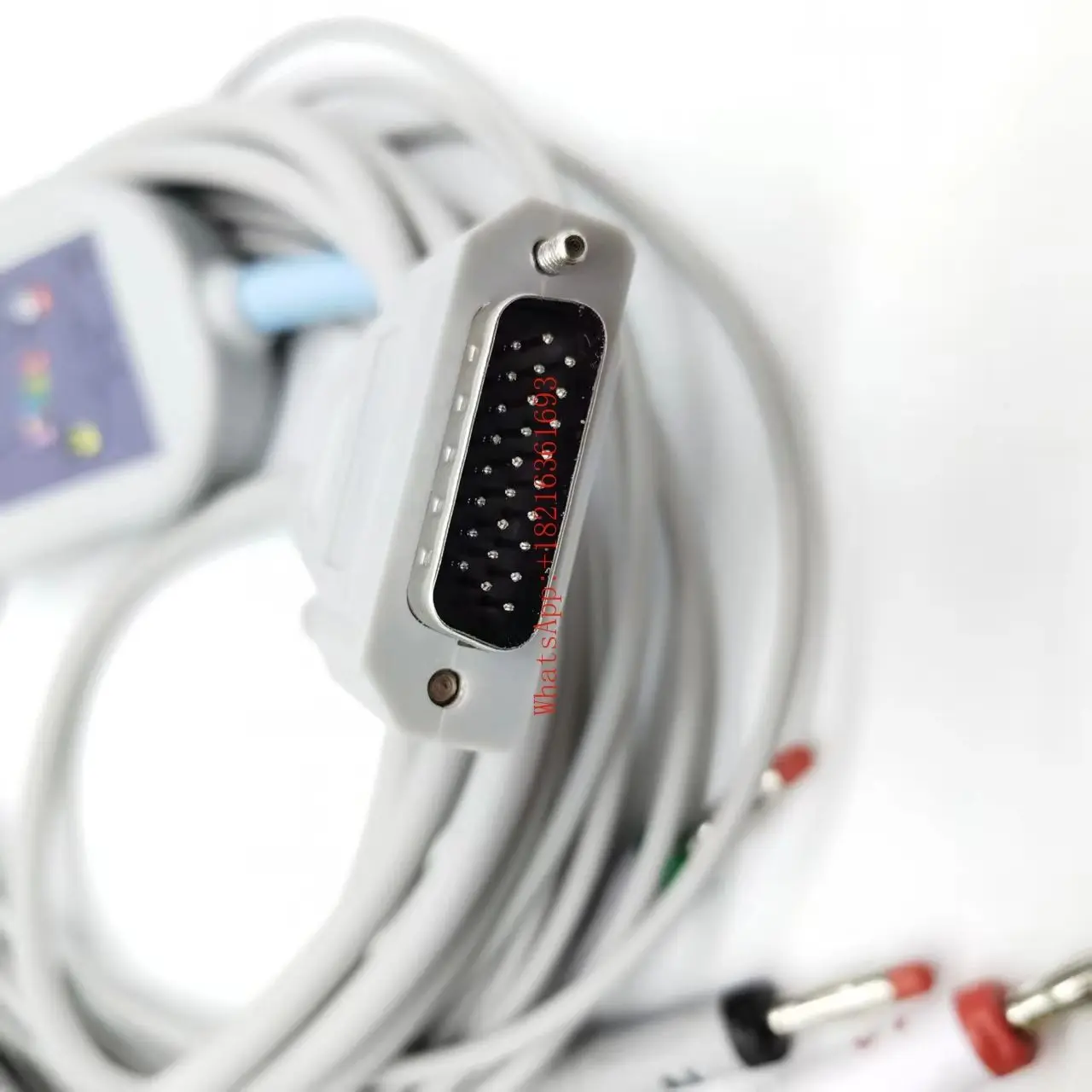 Twelve Lead Electrocardiograph Lead Cable with Three Rows and 26 Pins