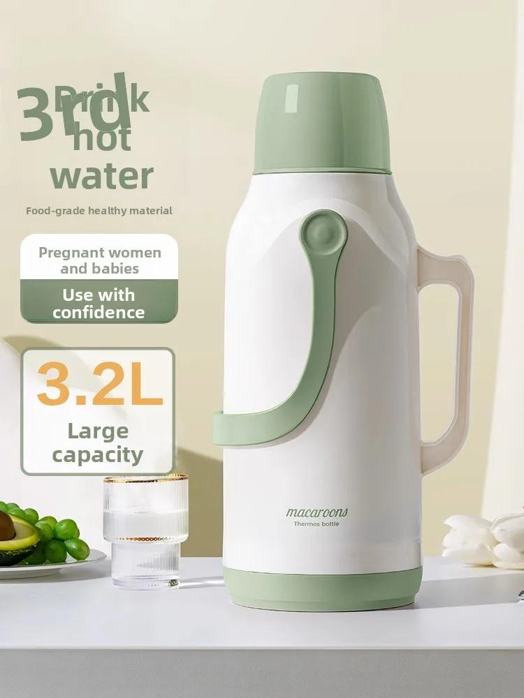 

Large Capaci Thermal Water Bottle for Students Home Use Insulated Tea Pot Hot Water Pot Warm Water Pot Glass Inner Vel P...