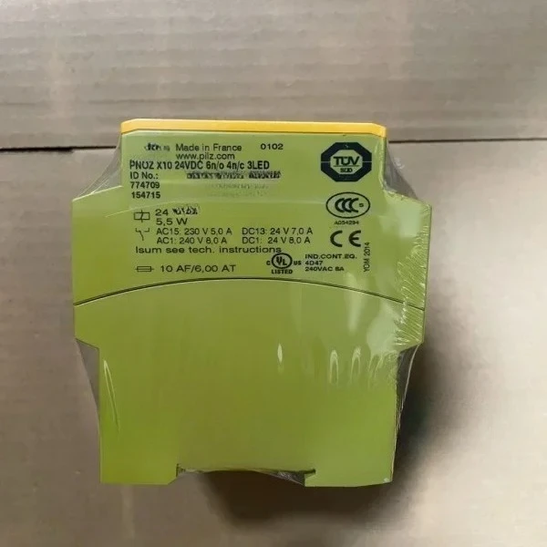 

Brand New for X10 24vdc 6n/o 4n/c 3led 774709 Safety Relay Module Brand New Original Spot PLCGOOD