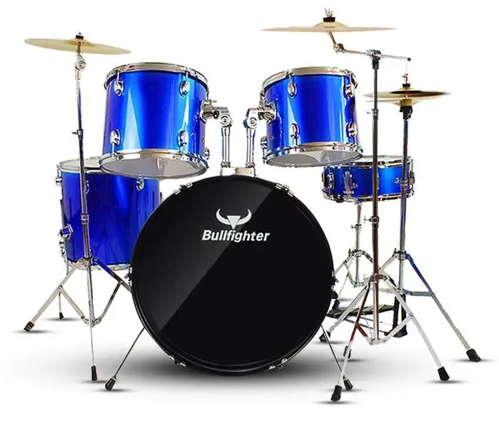 Bullfighter 5-Piece Complete Full Size Hot Sales 3 Colors Adult Portable DW1 Poplar Wood Drum Set For Sale