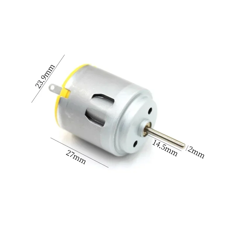 

High Speed RC-260SA-14240 Mini 260 Motor DC 6V 12V 14000RPM 24mm Round Long Shaft Strong Magnetic Micro Motor (2pcs)