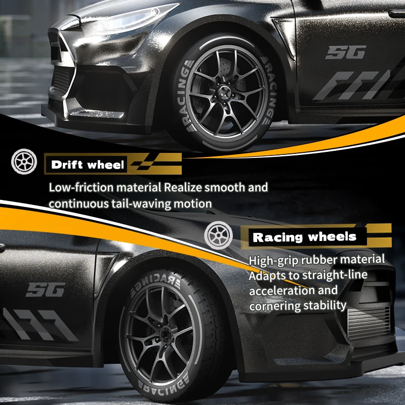 1/24 4WD RC Car 2.4G High Speed Drift Remote Control Car 20 Km/h With Led Light Radio Controlled GTR Racing Model Boy Toy Gift view 5
