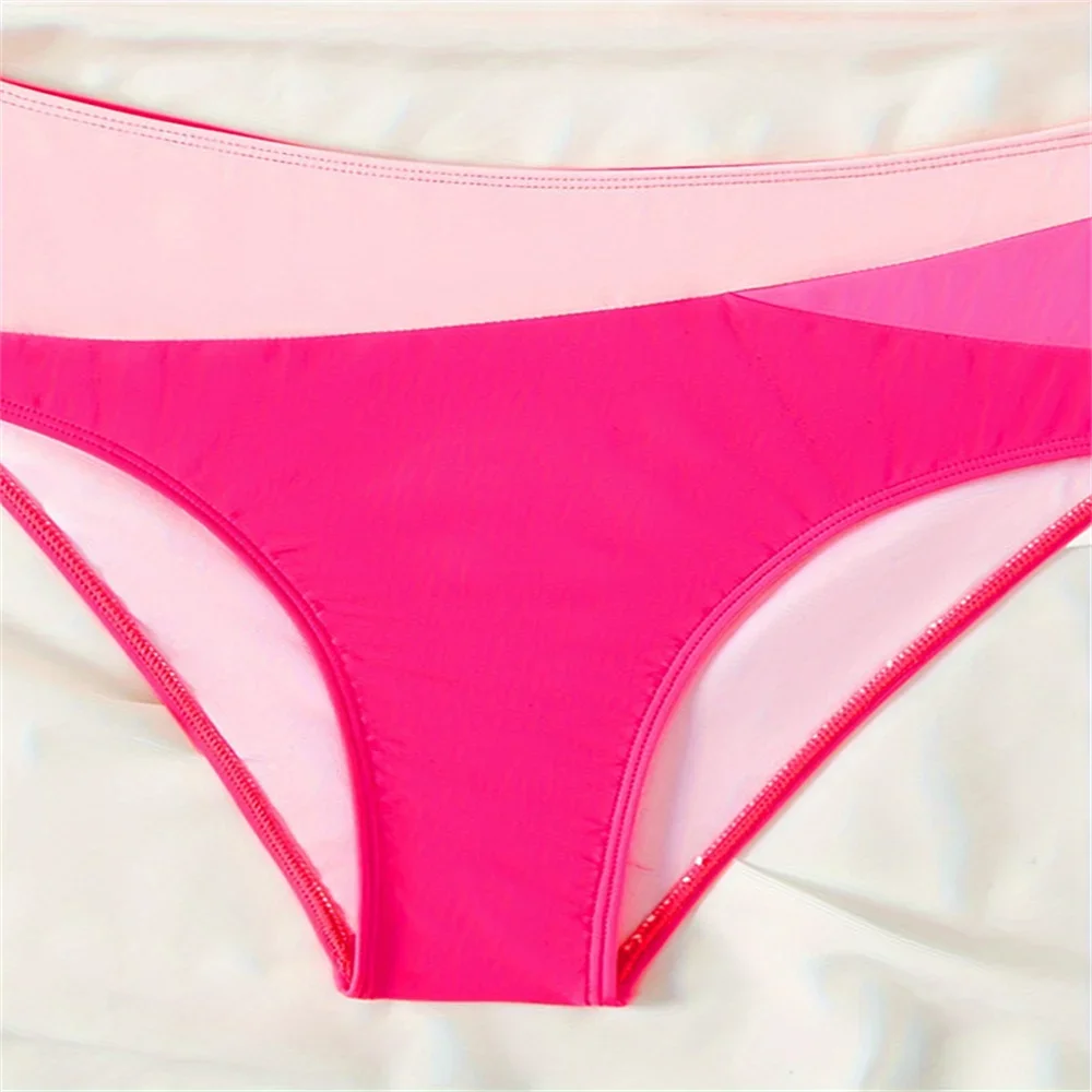 Sexy Patchwork Y2K Bikini Hohe Taille Badeanzug Sling Urlaub Bademode Frauen Badeanzug Strand Tankini Bikinis Set Sommer Outfit