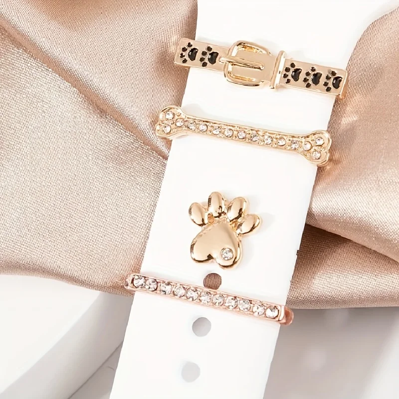 أنيق وغريب الأطوار: أبازيم حزام ساعة مزخرفة مستوحاة من الرسوم المتحركة وحلقات زينة للإكسسوارات العصرية #5