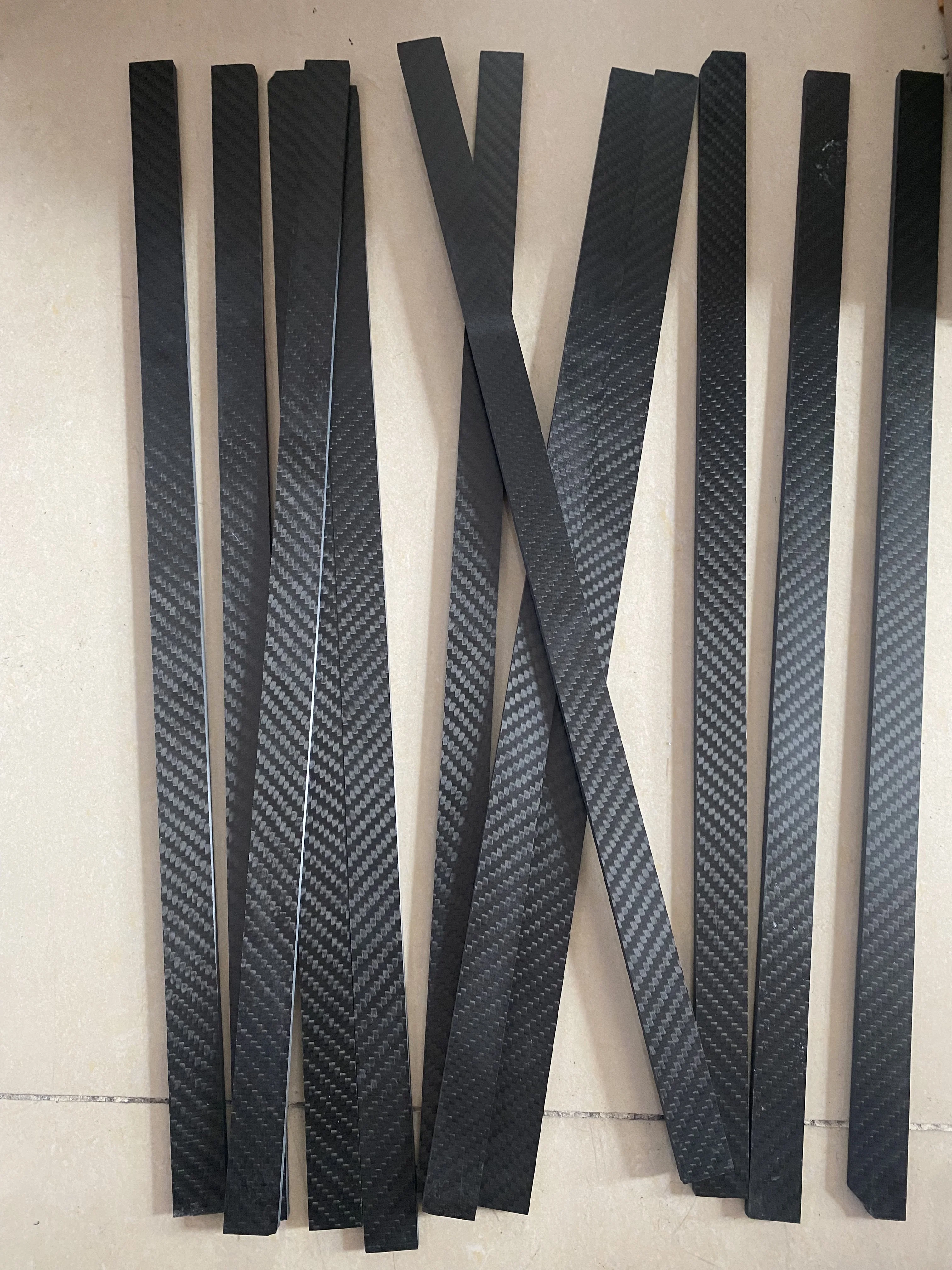 20x490 мм Толщина 1 1,5 2 2,5 3 4 5 6 8 10 мм Полный лист из углеродного волокна 3K для модели RC Простая саржа