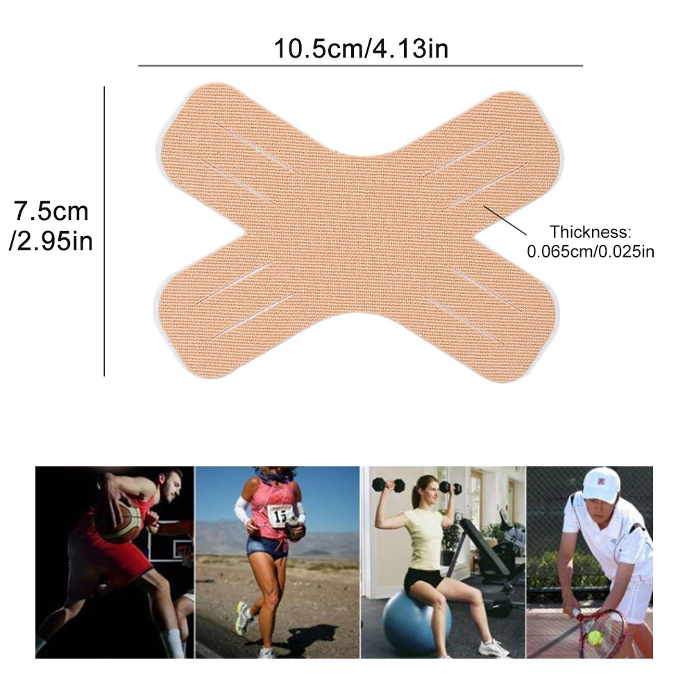 5/10/20Pcs Kinesiology Tape, X-Type Muscle Tape for Gym Exercise, Muscle Protection at Joints, Relieve Muscle Soreness