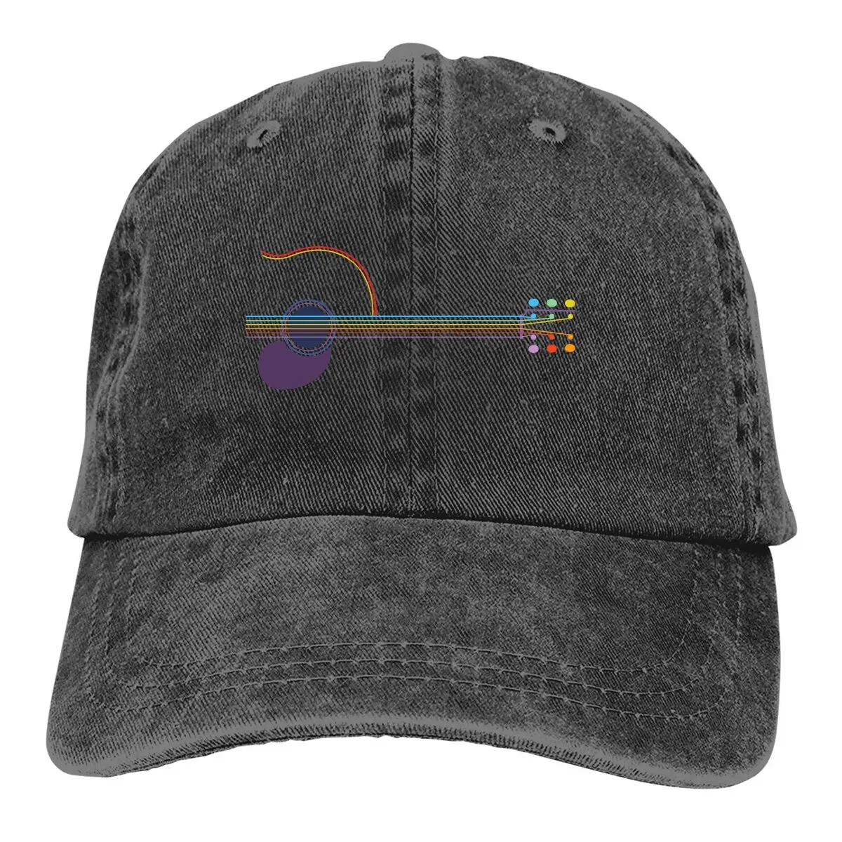 

Neon Guitar Baseball Caps Peaked Cap Music Art Sun Shade Cowboy Hats for Men Trucker Dad Hat