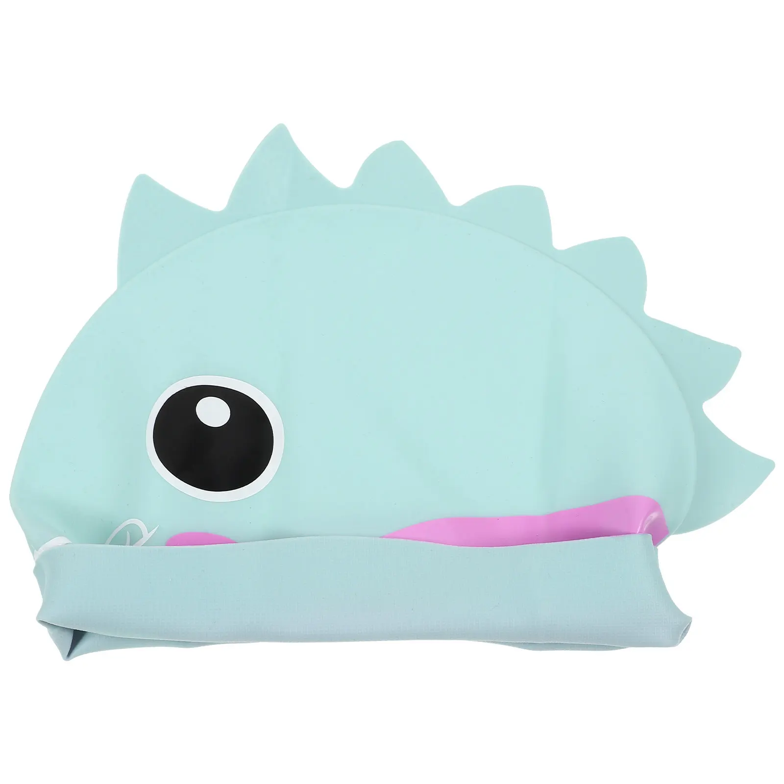 Lightweight Silicone Swim Cap Cartoon Swim Hat Flexible Hair Protection Swimming Accessories for Adults Men Women