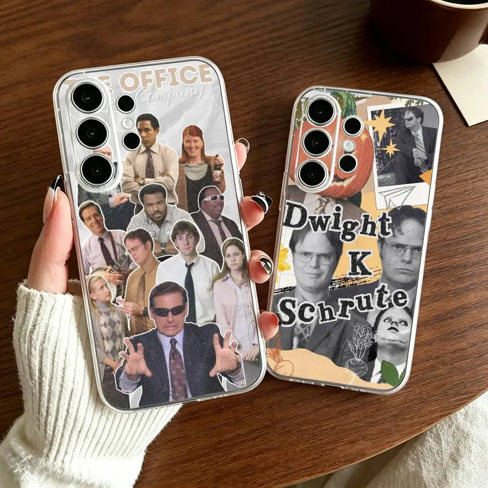 Funny TV Show T-The Office Artistic Transparent Case For Samsung Galaxy S26 S25+ S24 S23 S22 Ultra Plus FE A16