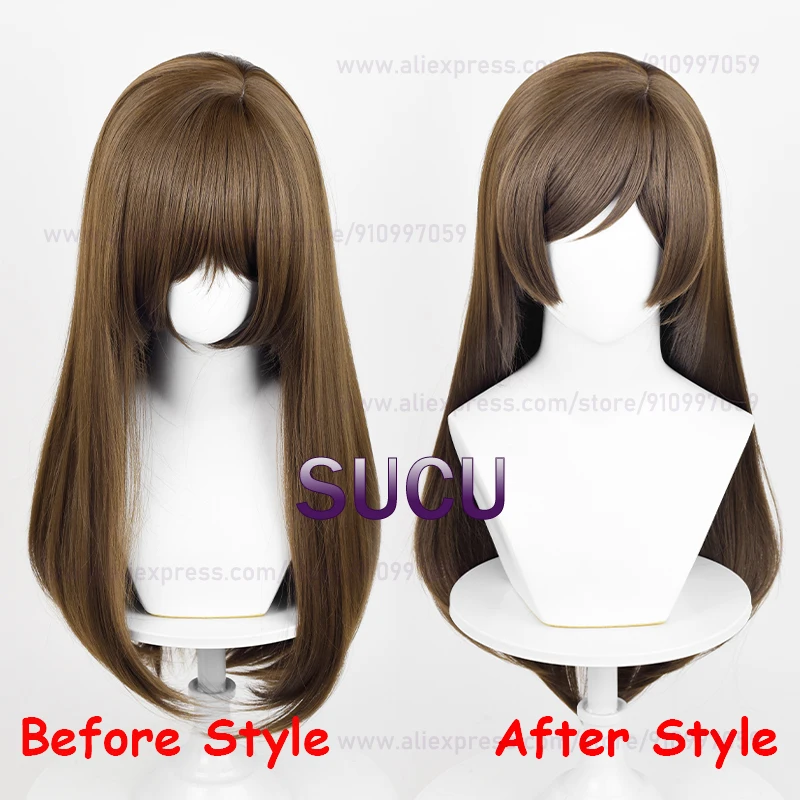 Momozono Nanami Cosplay Wig 70cm Long Straight Brown Hair Momozono Anime Heat Resistant Synthetic Wigs Hair