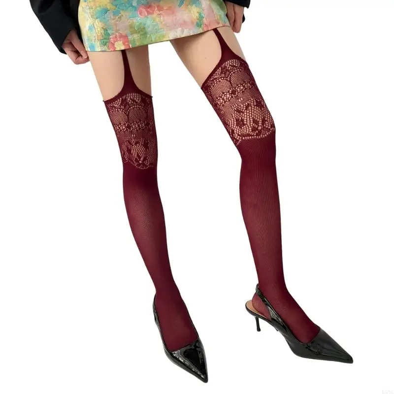 L5YC Women Women’s Semarender Pantyhose Fish -Fishing High Gockits Hight Weist Pantyhose Balk Belt Wabts Hosiery Gifts