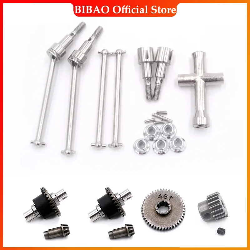 

Metal Differential and Drive Shaft Set for SCY 16101 16102 16103 16201 Pro 1/16 Brushless RC Car Upgrades Parts Accessories