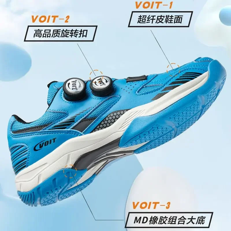 Ultra-light Breathable Badminton Shoes Non-slip Sports Shoe Shock-absorbing Tennis Shoes Men's and Women's Sports Shoes