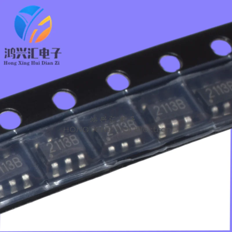 5PCS Brand-new/Original FM2113B (silkscreened as 2113B), SOT236 package, Grade B single-cell lithium battery protection IC