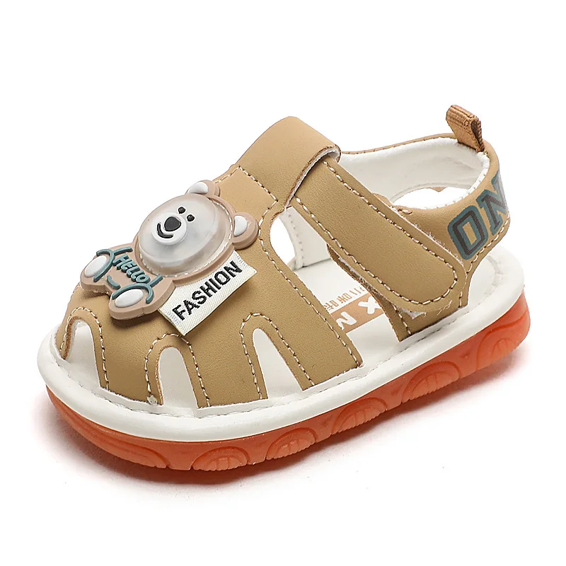 Sandalias de verano para niños y mujeres, zapatos de fondo suave, Non-Slip0-2Men, parpadeantes