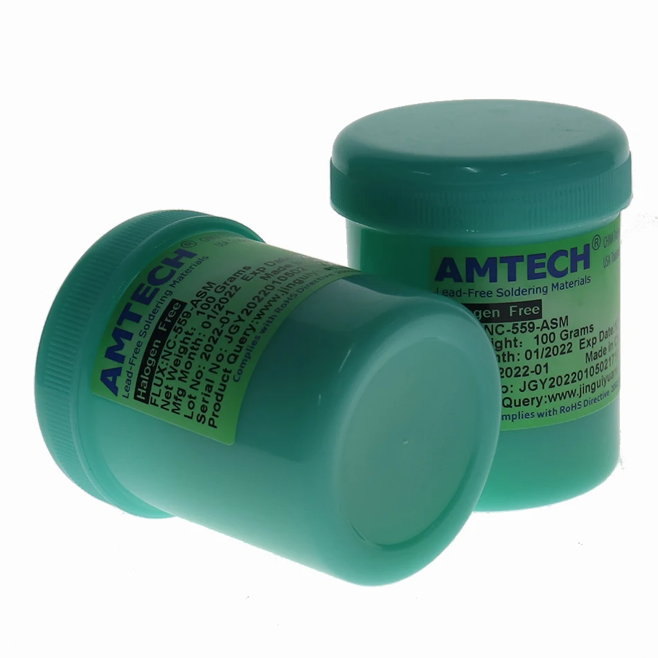 1Pcs AMTECH NC-559-ASM 100g Lead-Free Solder Flux Paste For SMT BGA Reballing Soldering Welding Repair Tools No Clean 1pcs/2