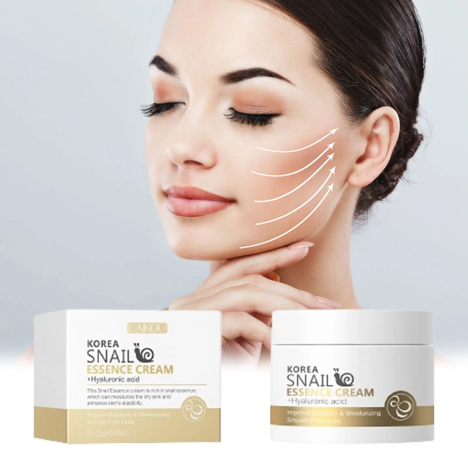 

Snail Cream Collagen Moisturizing Nourish Repair Face Damaged Lift Firm Smooth Bright Whitening Skin Care Day Cream