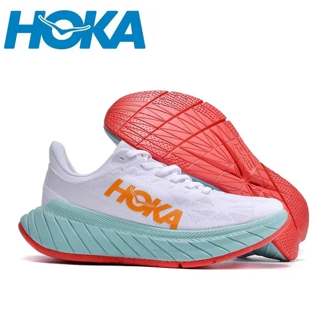 Original Hoka One One Carbon X2 Men and Women Road Running Shoes Mesh Jogging Lightweight Breathable Cushioning Sneakers