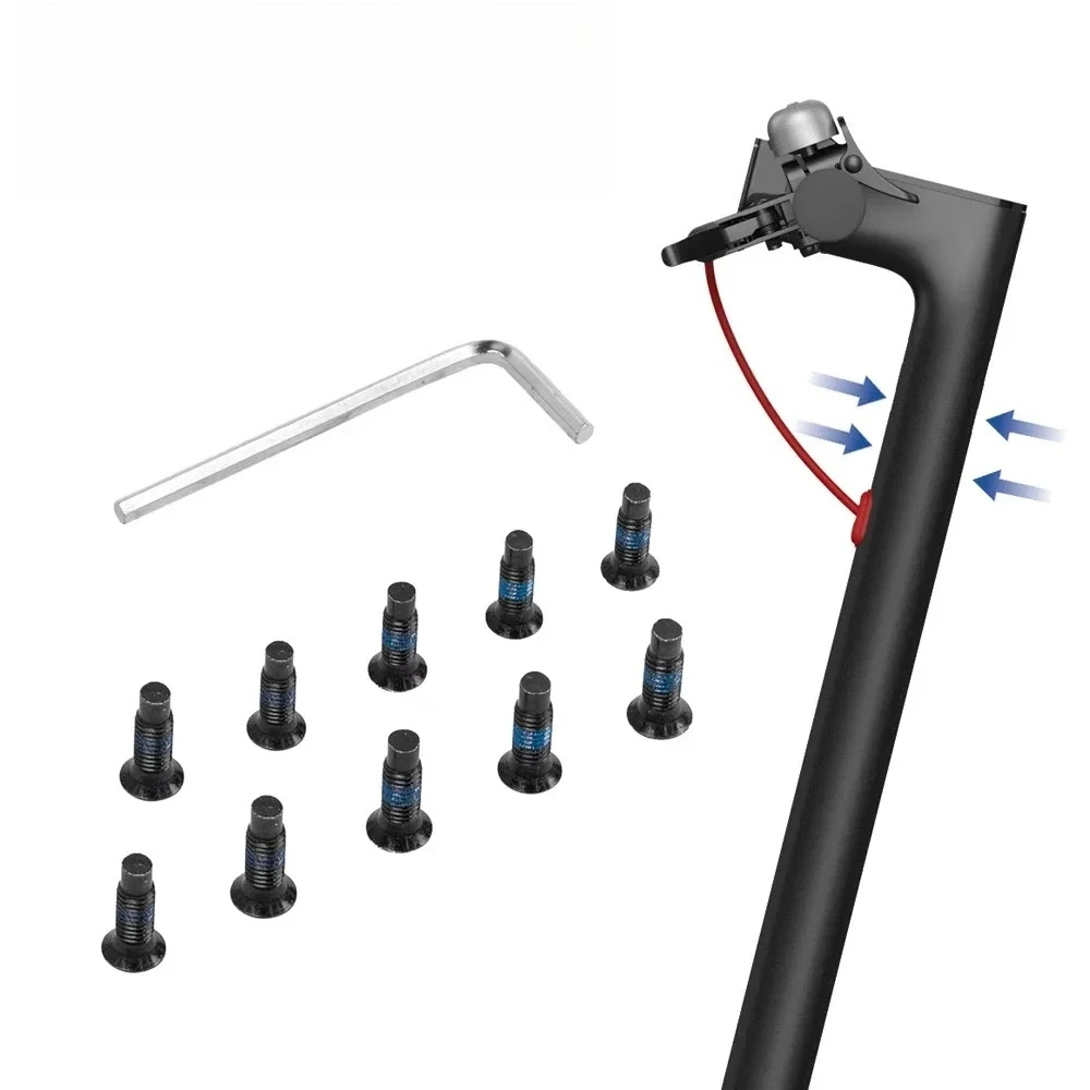 4/6/10 Uds tornillo para Ninebot MAX G2 G65 G30 G30D F40 F30 F20 P100S P65 E-Scooter horquilla delantera tubo poste Dahsboard Base