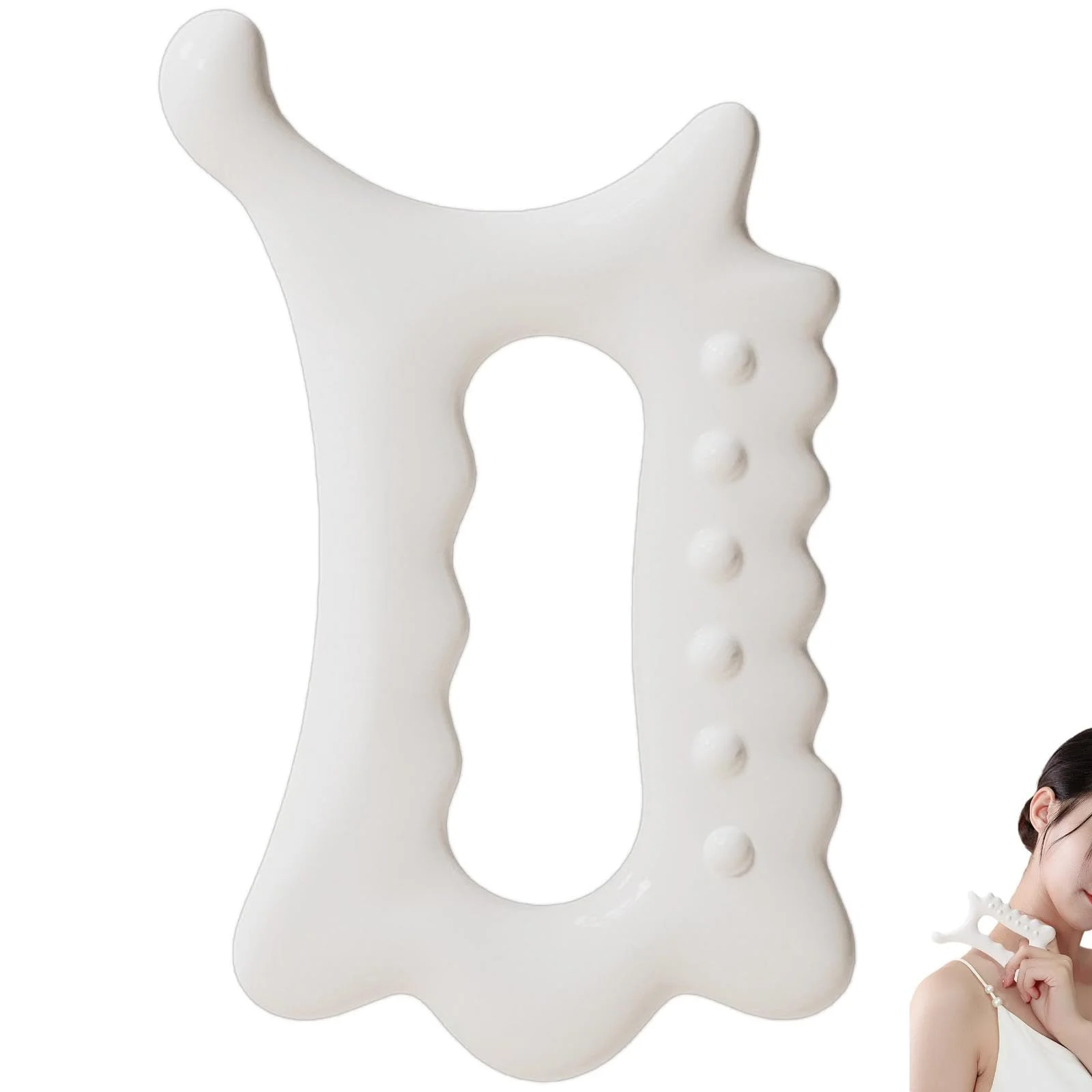 

Facial Gua Sha Massage Board Resin Reduce Fat Static Free Portable Full Body Scraping Plate For Women Adults