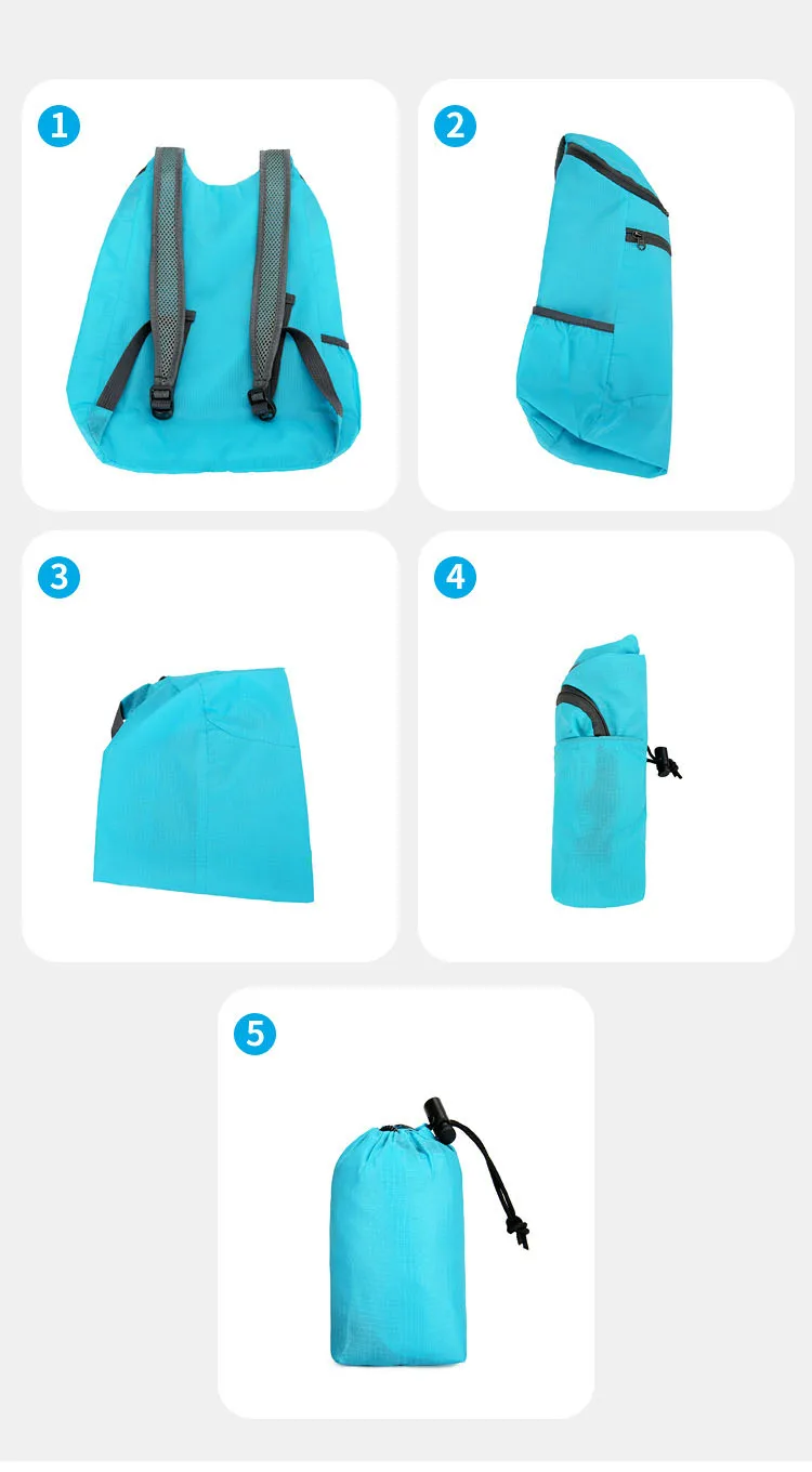 Lightweight Waterproof Folding Backpack New Cross-border Student Outdoor Large Capacity Sports Bag Colorful