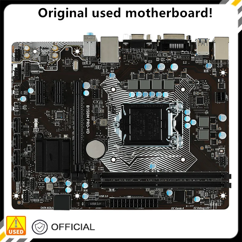 

For B150M PRO-VD Original Used Desktop Intel B150 32G DDR4 Motherboard LGA 1151 i7/i5/i3 USB3.0 SATA3