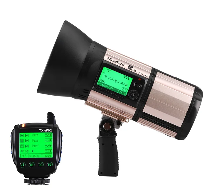 Nicefoto 800W Outdoor Flash Lighting Studio Flash Battery Powered Mono Light K8 TTL.M TTL for and Nikon HSS 1/8000S