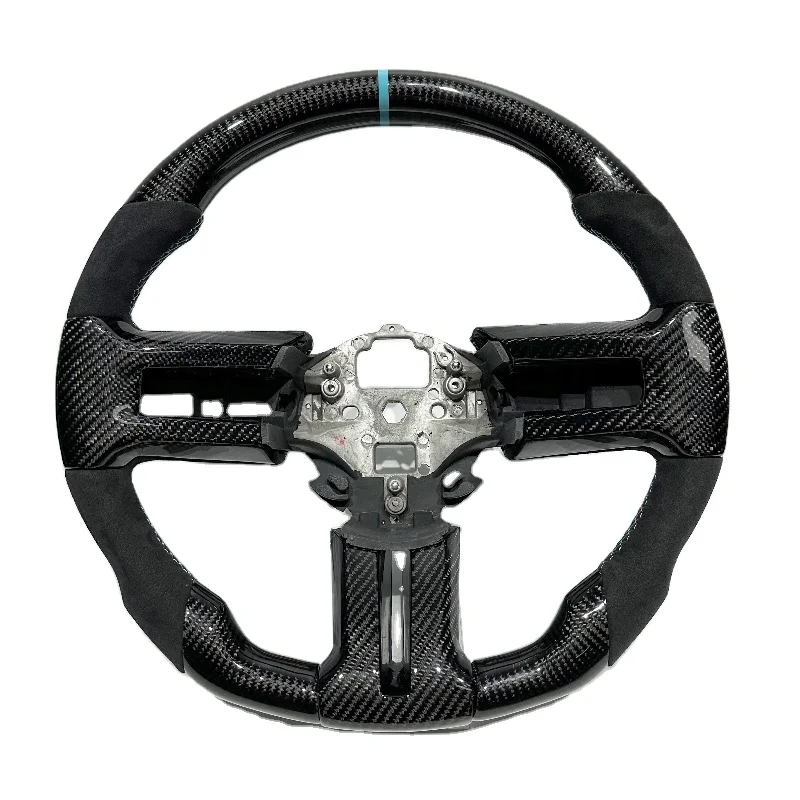 

Factory Direct Sales For 2011-2014 Ford Mustang GT Racing Style Sheber Models Can Be Customized Carbon Fiber Car Steering Wheel