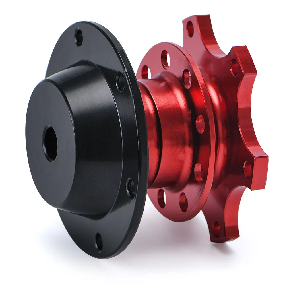 

Universal Steering Wheel Snap Off Quick Release Hub Adapter Boss Kit With 6-hole Steering Wheel Hub