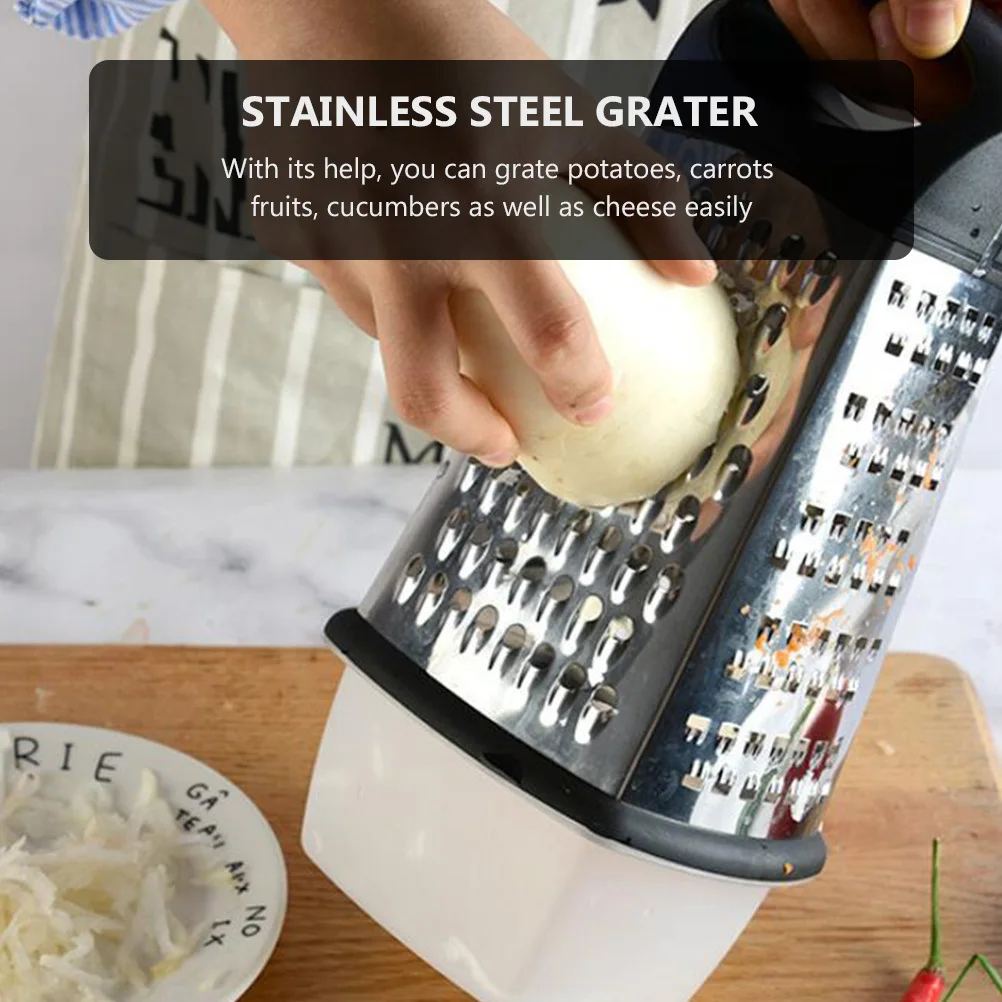 

1Pcs Stainless Steel Vegetable Grater Multifunctional Kitchen Tool Safe Comfortable Grip for Slicing Potatoes Carrots Tomatoes