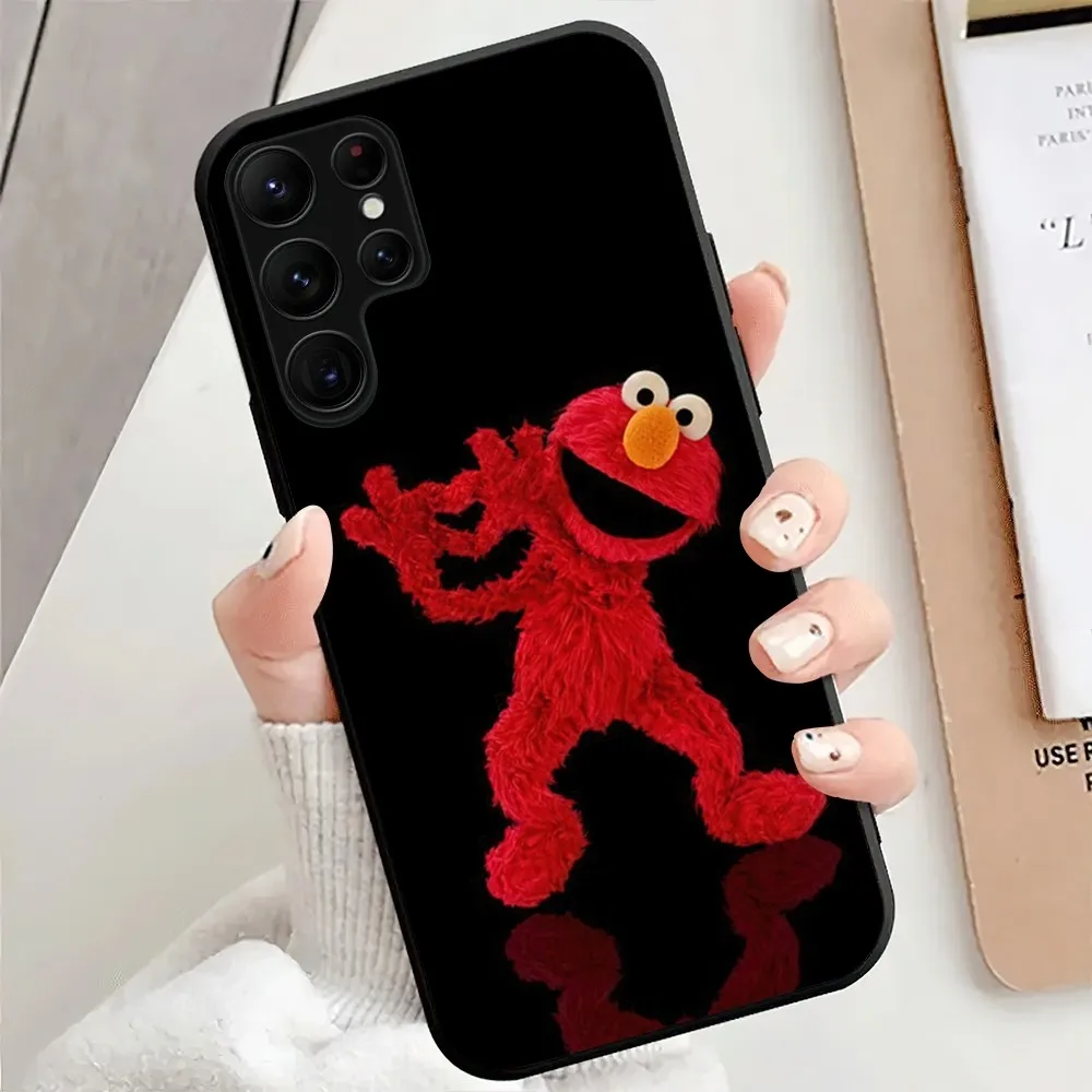 MINISO Cartoon S-Sesame Cute S-Street Phone Case For Samsung Galaxy S21 S22 S23 Note S30 S24 10 20 Ultra Plus Lite FE Shell