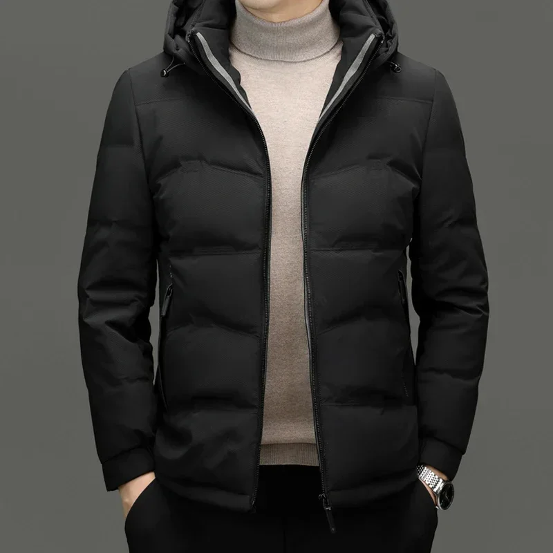 Milk Silk New in Down Coats Luxury Short Duck Male Padding Designer Clothes Men Lightweight Padded Jackets Cold Winter Coat