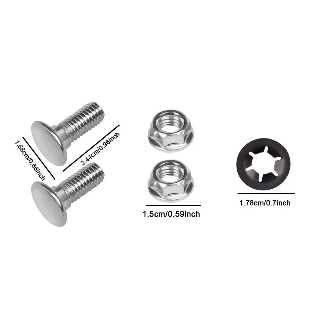 Gas Tank Skid Plate Bolts Heavy Duty Metal Hardware Quick Install Accessories for Jeep Wrangler TJ 1997-2006 LJ