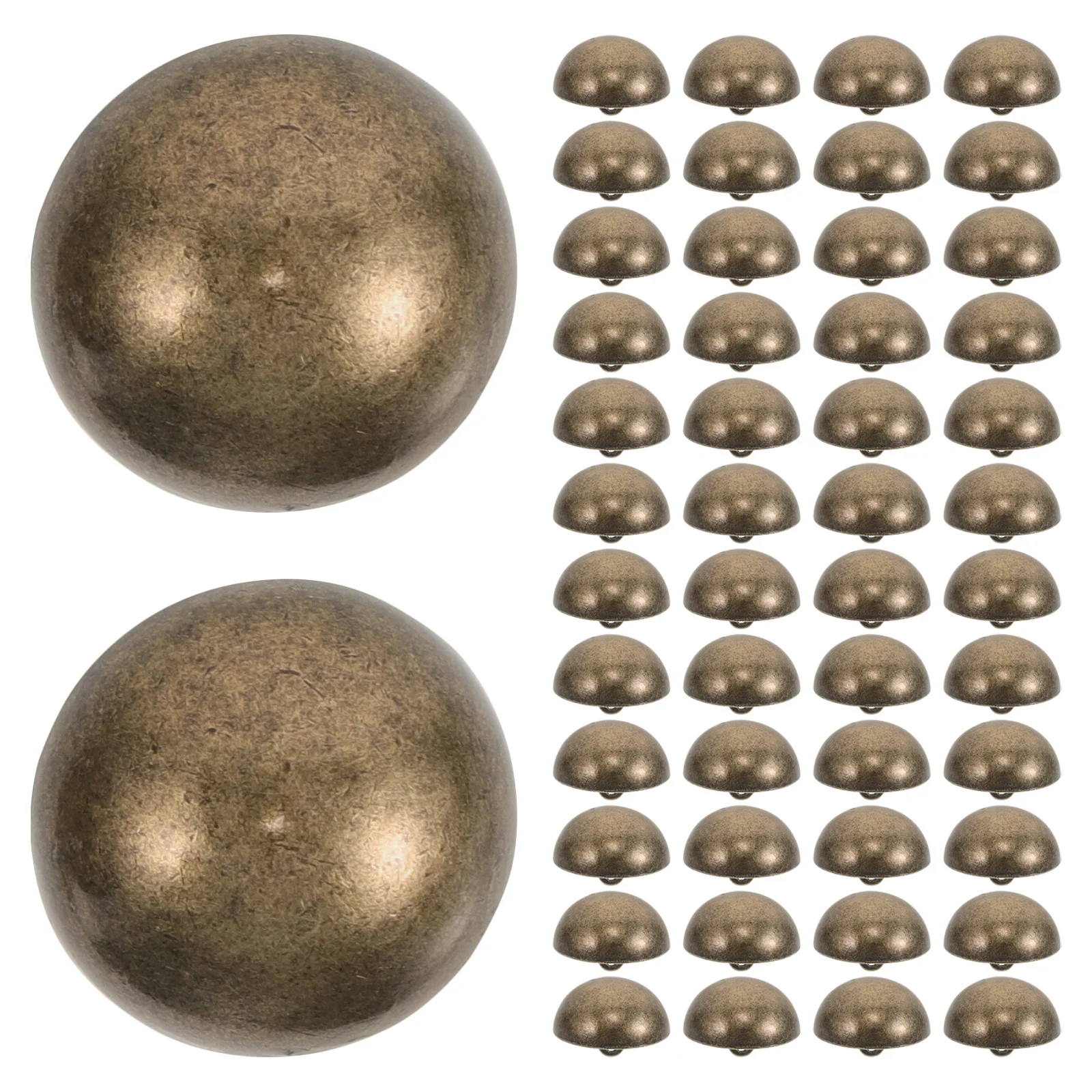 

50Pcs Metal Half Domed Mushroom Buttons 20mm Sewing Buttons for Suit Blazers Coats Garment Decoration Clothes Button