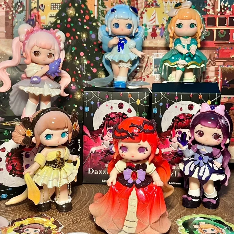 Nova ziyuli v5 deslumbrante gem série caixa cega requintado desktop coleção ornamentos caixa mistério brinquedos na moda bonito presente de aniversário