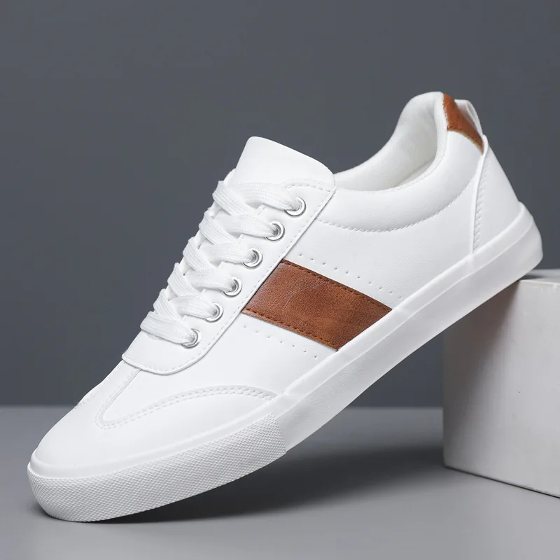 2025 Spring Men's Casual Sneakers Shoes Breathable Student Youth Shoe Low Cut Color Blocked Men Shoes Lightweight and Breathable