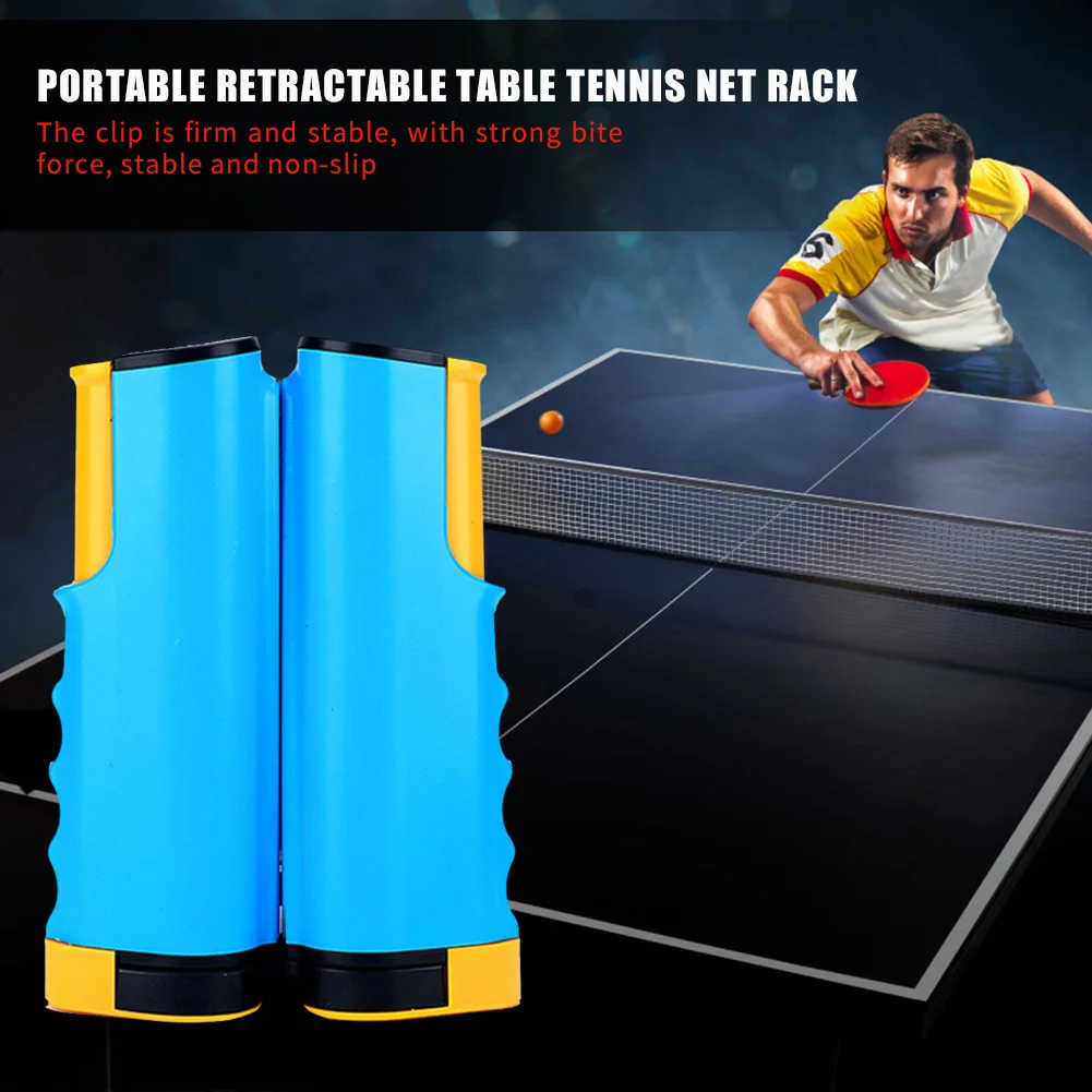 Retractable Ping Pong Net Portable Adjustable Table Tennis Net with Clamp Telescopic Table Tennis Grid Home Exercise Accessories