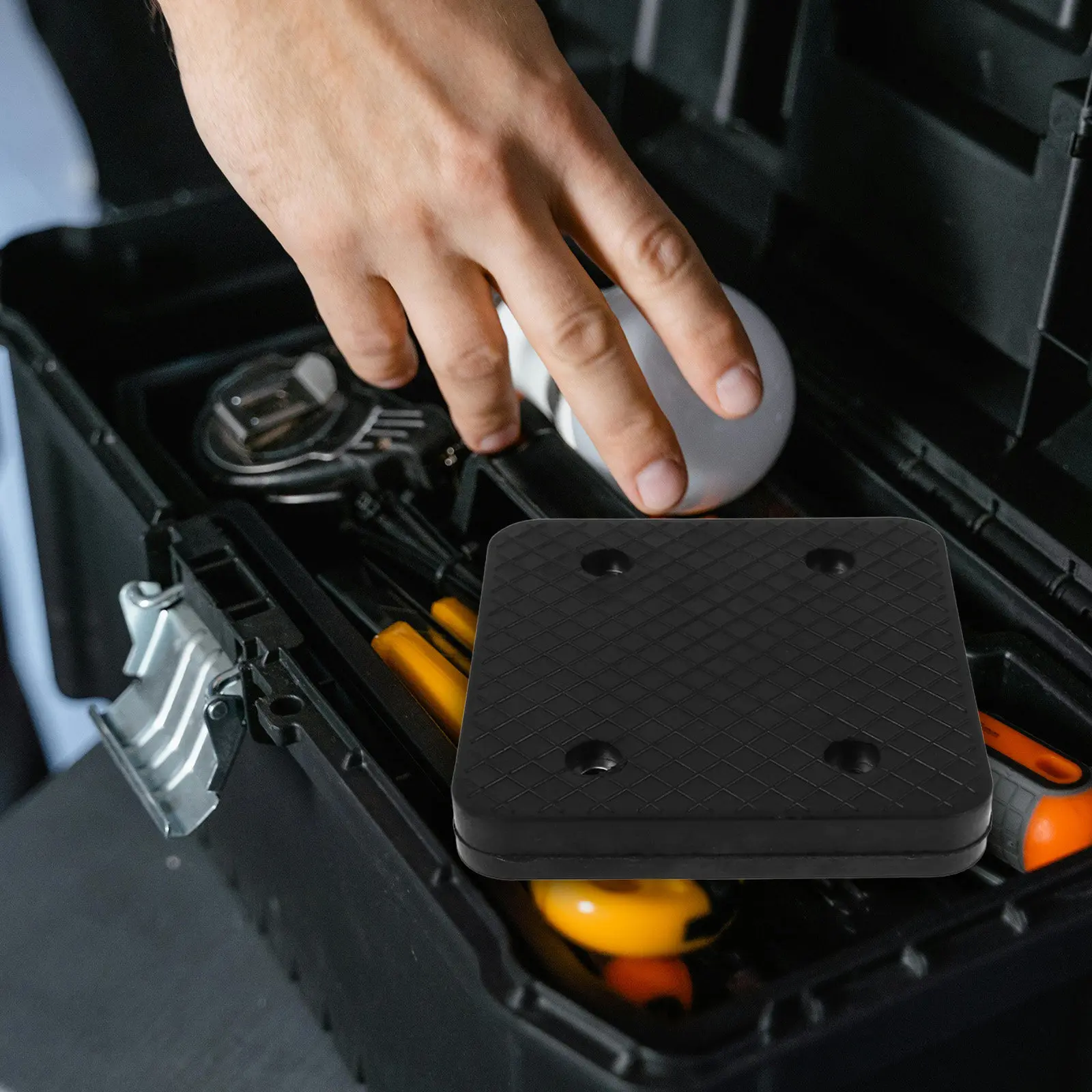 Car Lift Rubber Pads Heavy Duty Wear Resistant High Elasticity Non Slip Floor Jack Stand Replacement Pads Compatible with