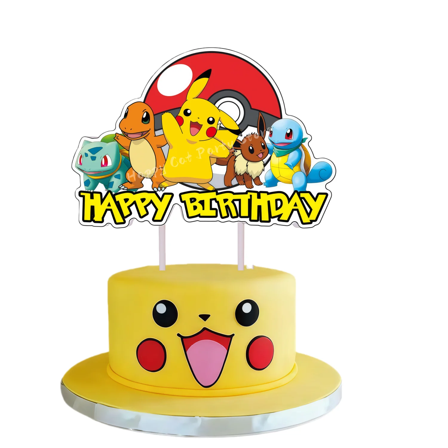 Topper Pokemon Kuchen Geburtstag Pokemon Dekoration Kuchen Topper Pikachu Cupcake Topper Baby Dusche Backen DIY Liefert Party Gefälligkeiten