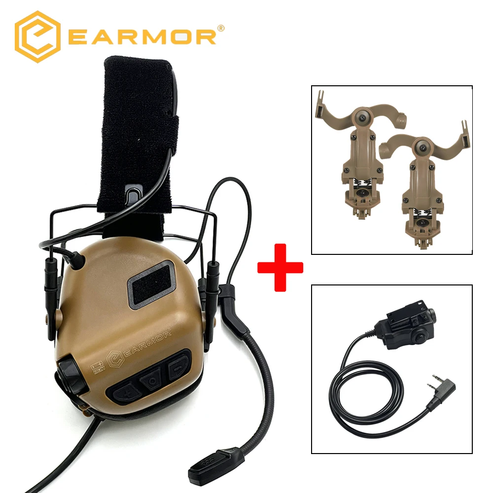 最新の EARMOR M32 戦術射撃ヘッドセット アクティブ ノイズ キャンセ