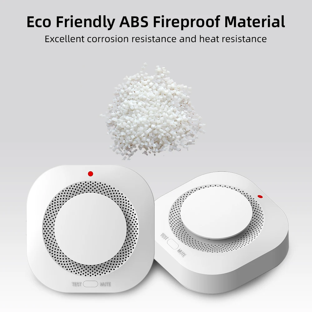 Independent Smoke Detector Sensor For Home Warehouse Security Smart Smoke Fire Alarm Replaceable Alarmas De Seguridad Para Casa